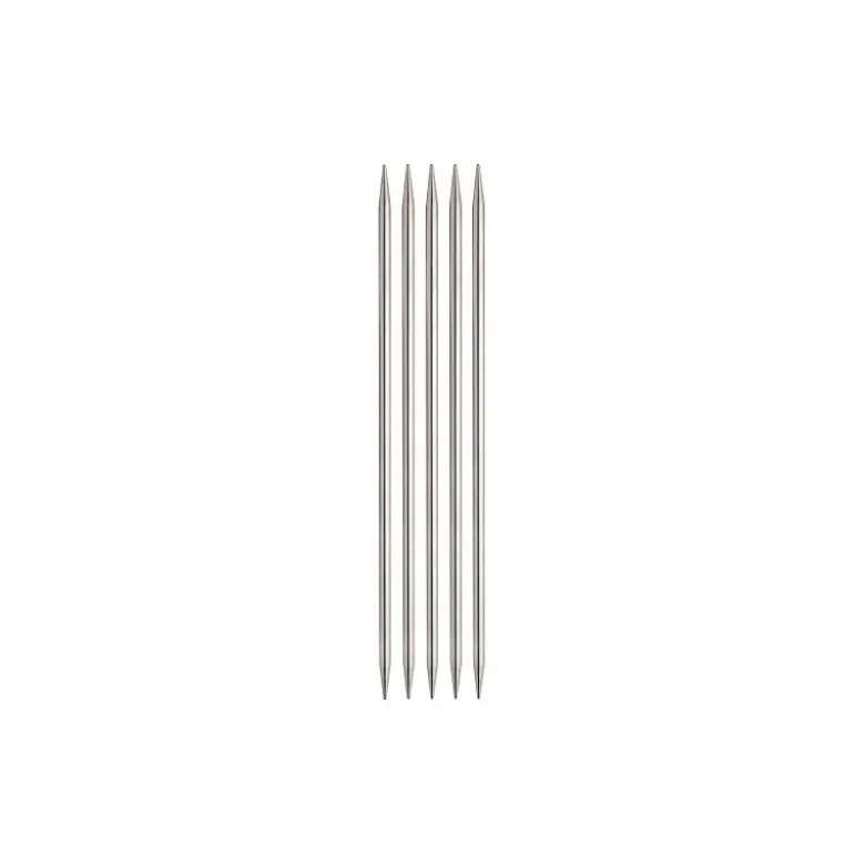 Aiguilles à tricoter Double pointe en métal : 15 cm x 2,50 mm (spéciale chaussettes)
