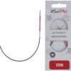 Aiguilles à tricoter Knit pro : Circulaire, Fixe, "zing" 22,5cm aiguilles 2mm