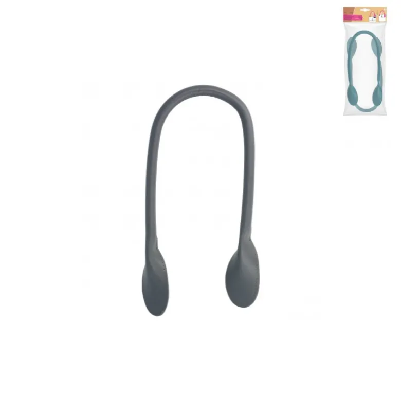 Anses de sac patte d'éléphant coloris gris - 60 cm