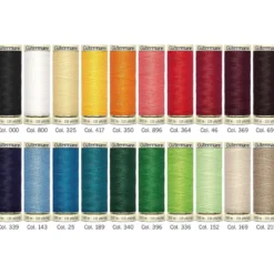 Assortiment de 18 fils basiques Gutermann 100% polyester