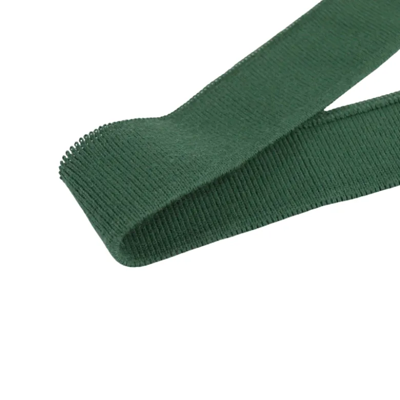 Bande pour embout de manche de polo vert sapin - OEKO TEX - 143cm