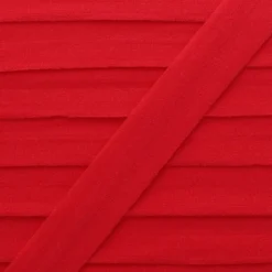 Biais Elastique pré-plié spécial lingerie 20mm - coloris rouge - au mètre