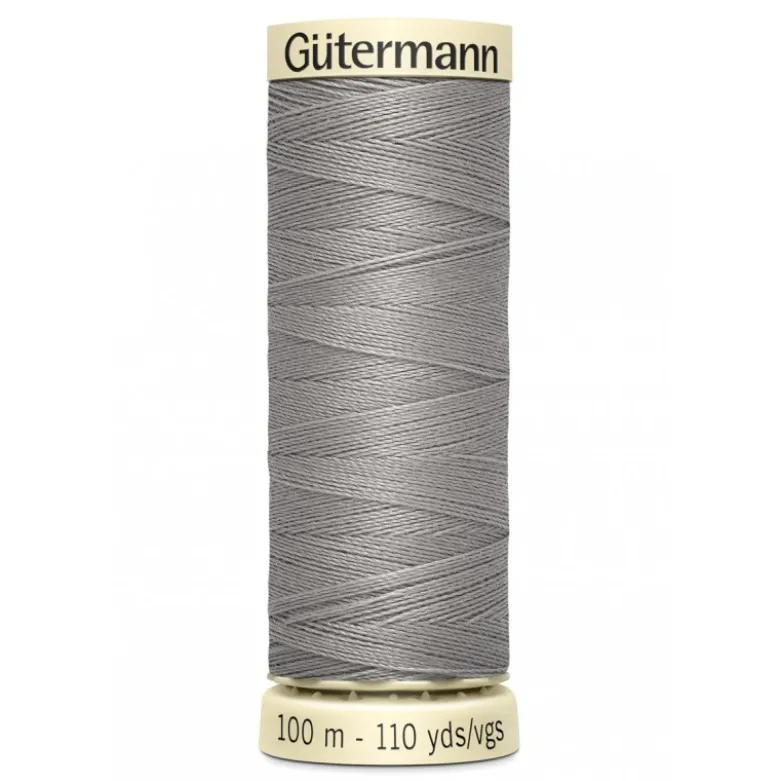 Bobine de Fil pour tout coudre Gutermann 100 m - N°495 gris