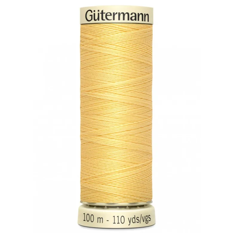 Bobine de Fil pour tout coudre Gutermann 100 m - N°7 jaune