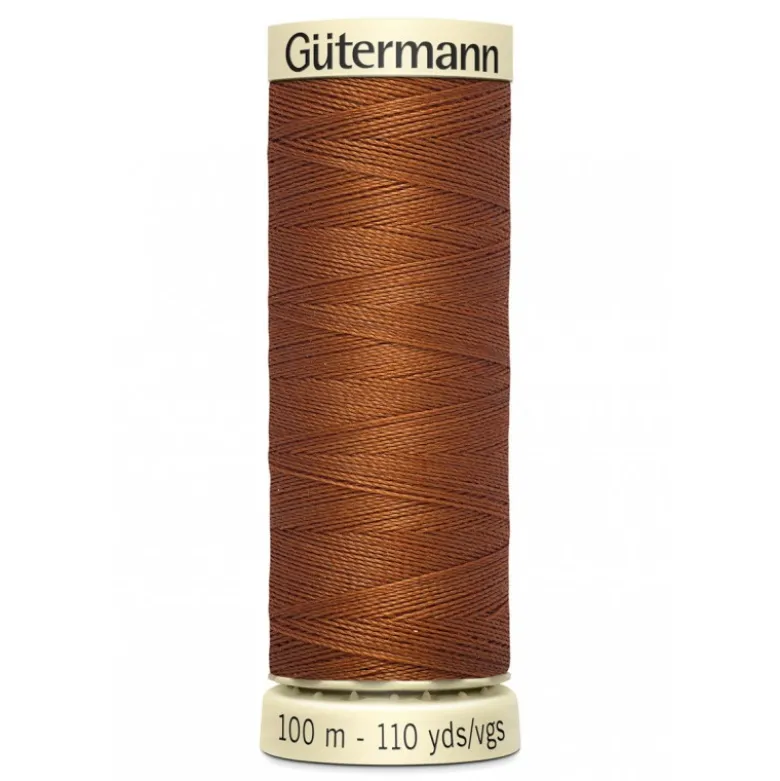 Bobine de Fil pour tout coudre Gutermann 100 m - N°649 marron