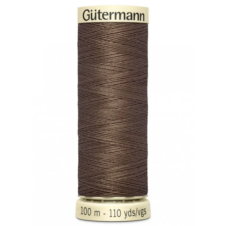 Bobine de Fil pour tout coudre Gutermann 100 m - N°672 marron