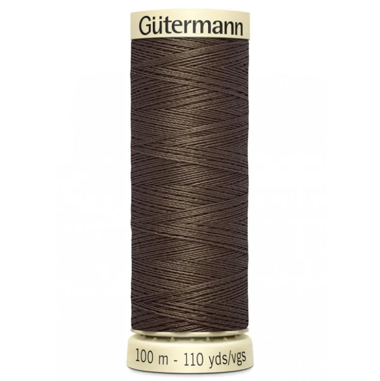 Bobine de Fil pour tout coudre Gutermann 100 m - N°252 marron