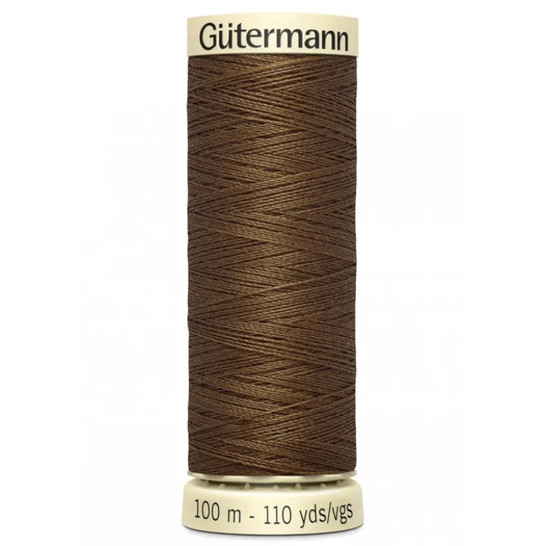Bobine de Fil pour tout coudre Gutermann 100 m - N°289 marron