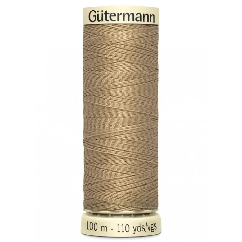 Bobine de Fil pour tout coudre Gutermann 100 m - N°265 sable