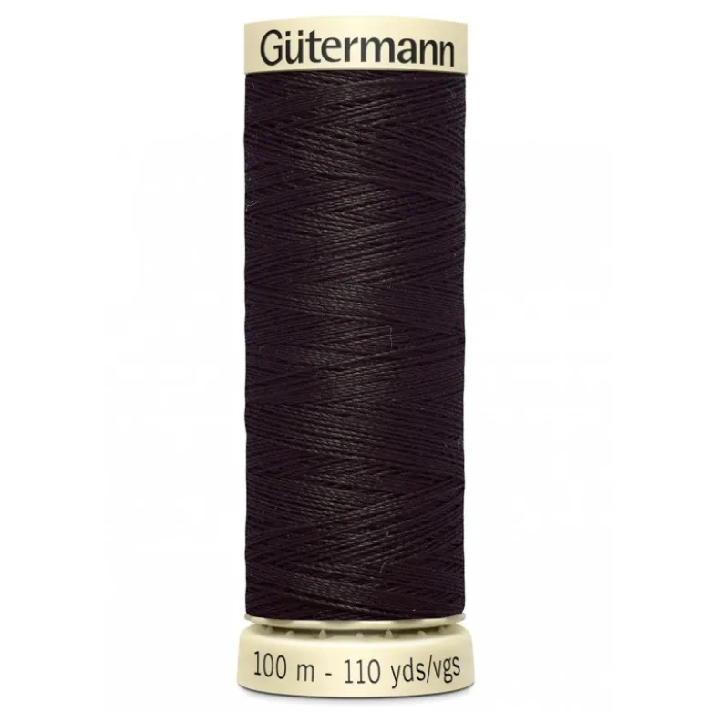 Bobine de Fil pour tout coudre Gutermann 100 m - N°682 marron foncé