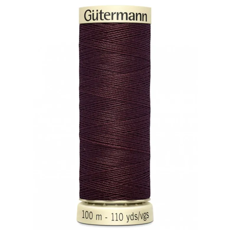 Bobine de Fil pour tout coudre Gutermann 100 m - N°175 chocolat
