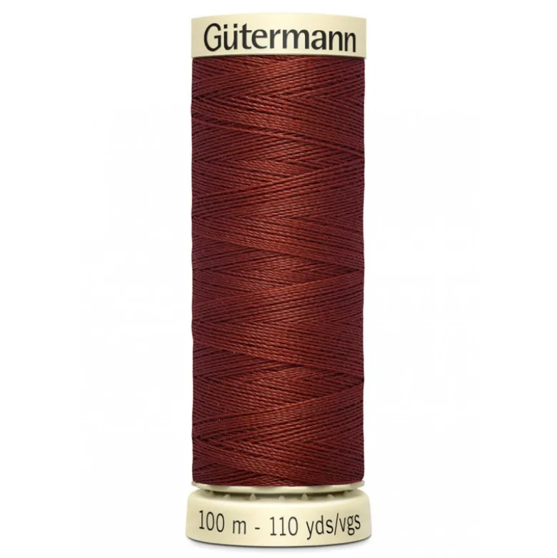 Bobine de Fil pour tout coudre Gutermann 100 m - N°227 brique