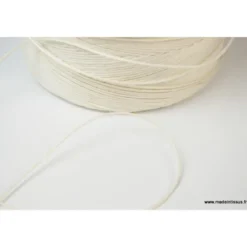 Bobine ficelle contact alimentaire 1.1mm en lin blanchi 3 bouts, 1kg