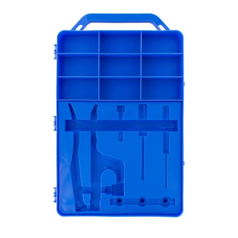 Boite de rangement vide pour pressions et pince