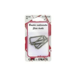 Boucles coulissante - Ajusteur 30 mm finition Noir