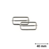 Boucles de réglage 38mm - finition Argent