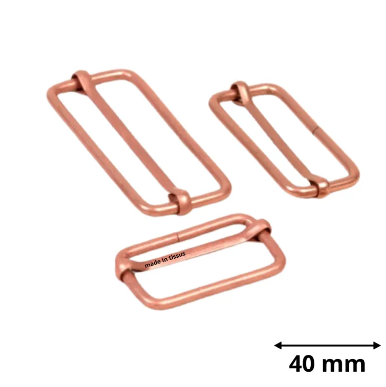 Boucles de réglage 38mm - finition Cuivre