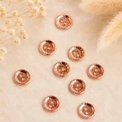 Bouton alliage martelé Rose gold - 11mm