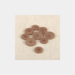 Bouton en résine Bio coloris Alézan