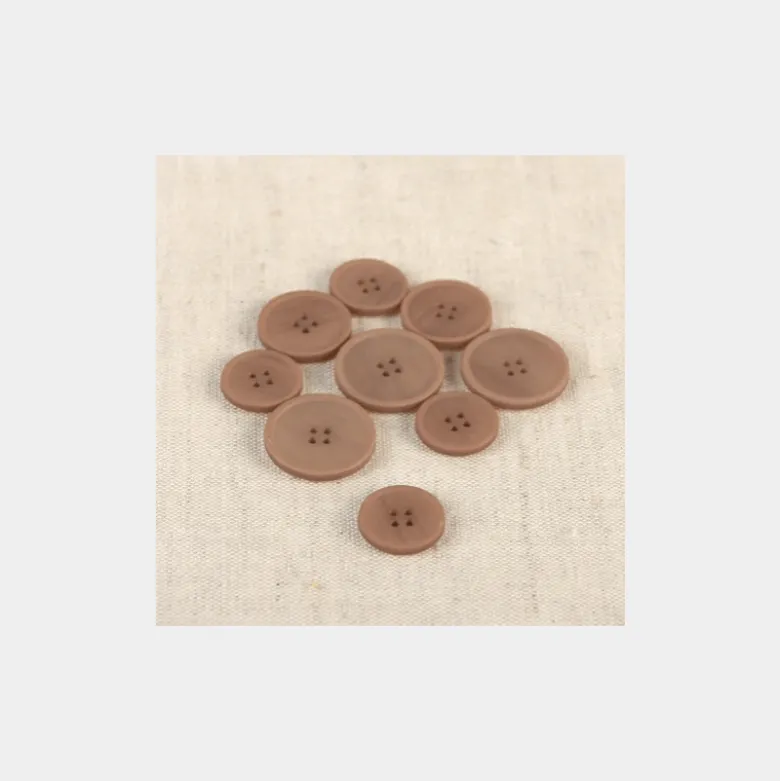 Bouton en résine Bio coloris Alézan