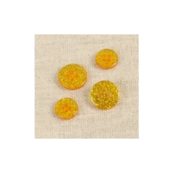 Bouton glitter rond Or - 4 trous