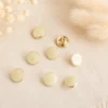 Bouton émaillé 11mm - Ecru