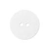 Bouton mat en polyester Blanc