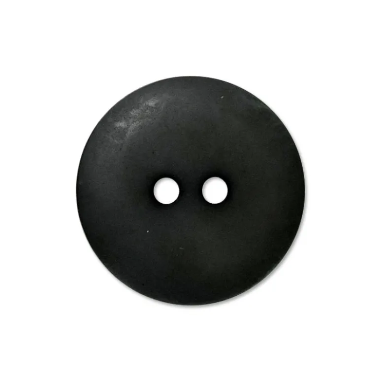 Bouton mat polyester Noir