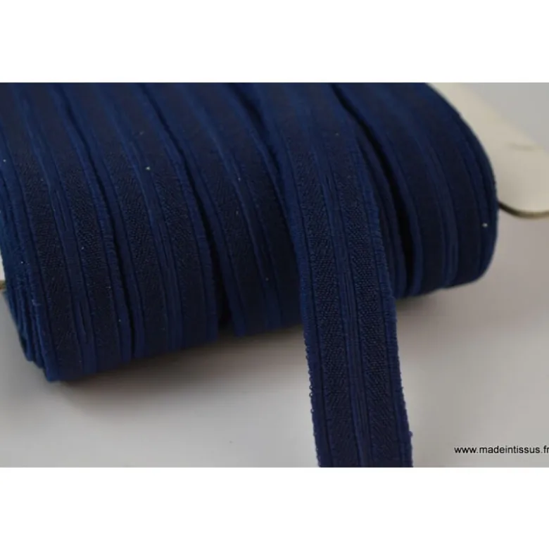 Boutonnière elastique 16mm coloris Bleu marine