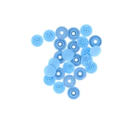 Bouton pression plastique sans pince Bohin 9mm - Bleu ciel