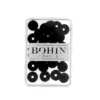 Bouton pression plastique sans pince Bohin 9mm - Noir