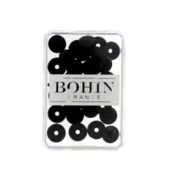 Bouton pression plastique sans pince Bohin 9mm - Noir
