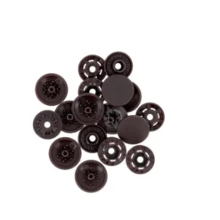 Bouton pression plastique sans pince Bohin 13mm - Marron