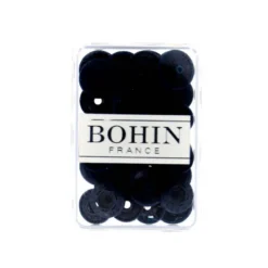 Bouton pression plastique sans pince Bohin 13mm - Bleu Marine