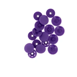 Bouton pression plastique sans pince Bohin 13mm - Violet foncé