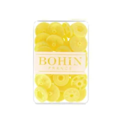 Bouton pression plastique sans pince Bohin 13mm - Jaune