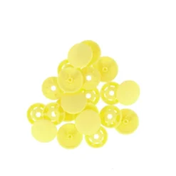 Bouton pression plastique sans pince Bohin 13mm - Jaune