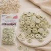 Bouton pression résine diam 12.4mm - lot de 25 - Lin