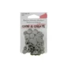 Bouton pression résine diam 12.4mm - lot de 25 - Gris foncé