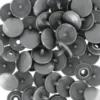 Bouton pression résine diam. 13mm - Gris - lot de 30