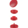 Bouton pression résine diam. 13mm - Rose - lot de 30