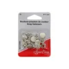 Bouton pressions Argent 11mm - pour tissus légers