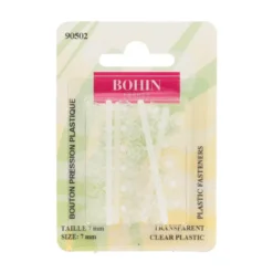 Bouton Pressions à coudre 7mm transparent - Bohin