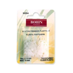 Bouton Pressions à coudre 13mm transparent - Bohin