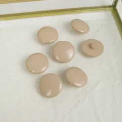 Bouton queue classique - 22 mm - Beige Antilope