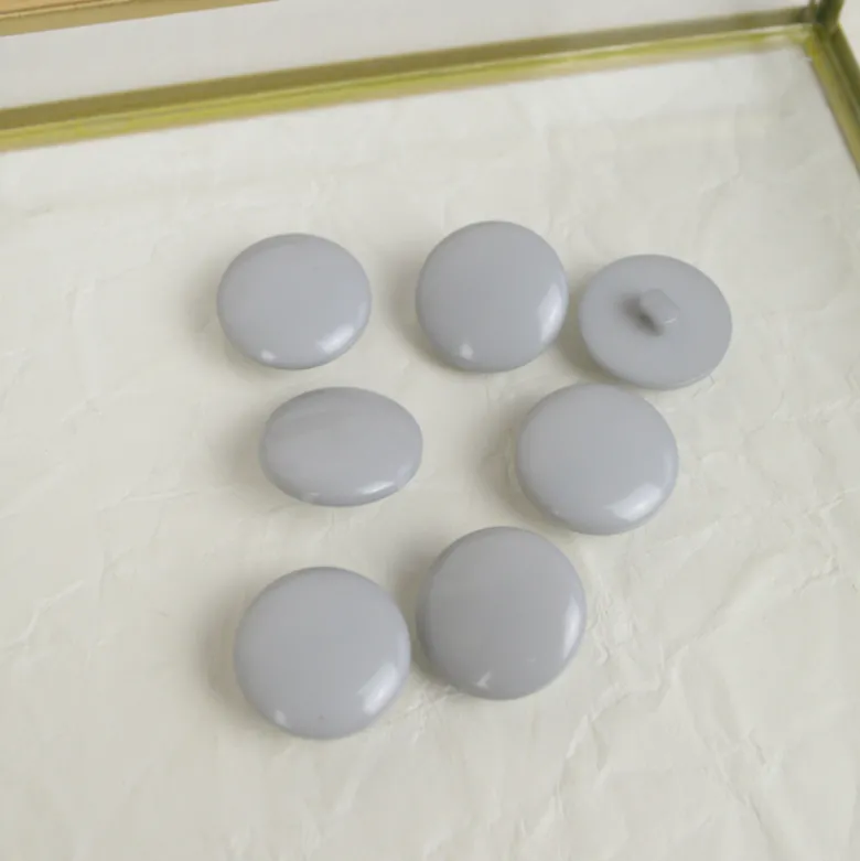Bouton queue classique - 22 mm - Gris Cendre