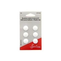 Boutons à recouvrir en Nylon - 15mm