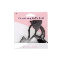 Brandebourg simili pour duffle coat - Noir