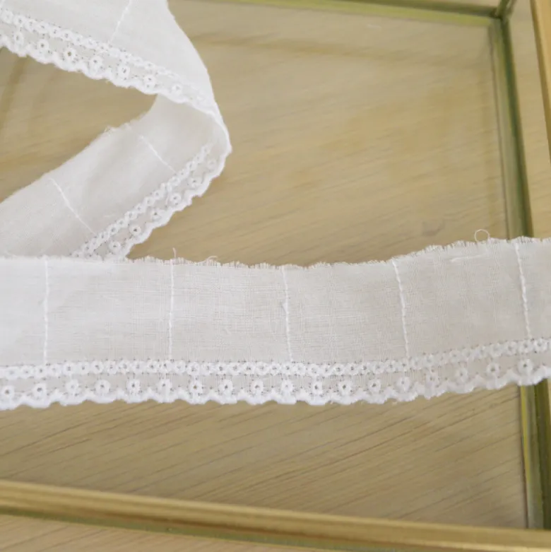 Broderie Anglaise blanche Ignace - 30 mm