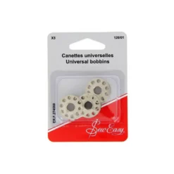 Canettes Métal plates universelles pour machine à coudre 7 trous - 15K - lot de 3